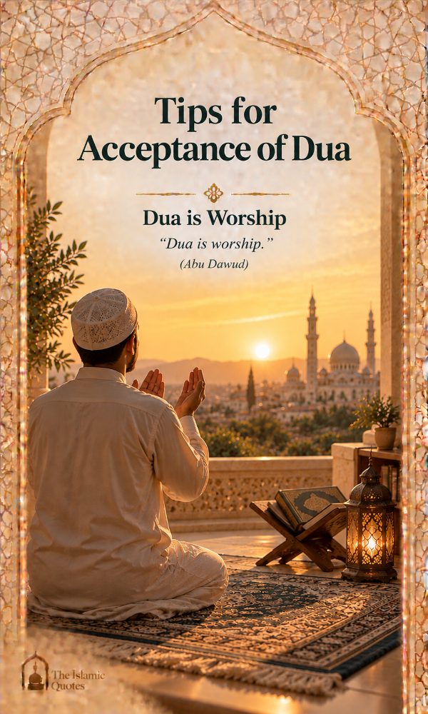 Dua is Worship – Islamic quote card
