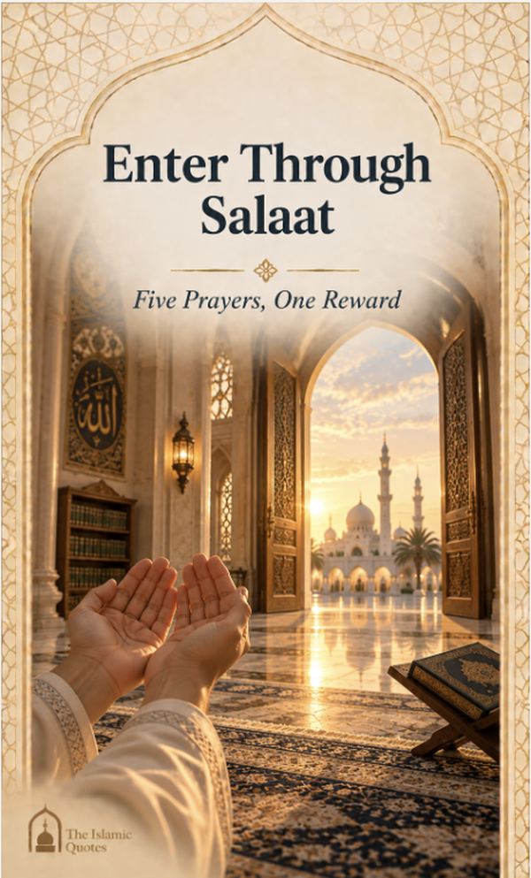 8 doors of jannah five daily prayers