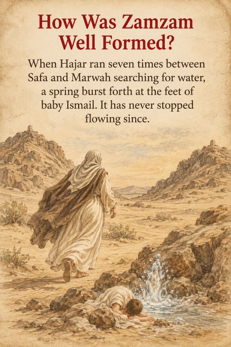 How was Zamzam well formed