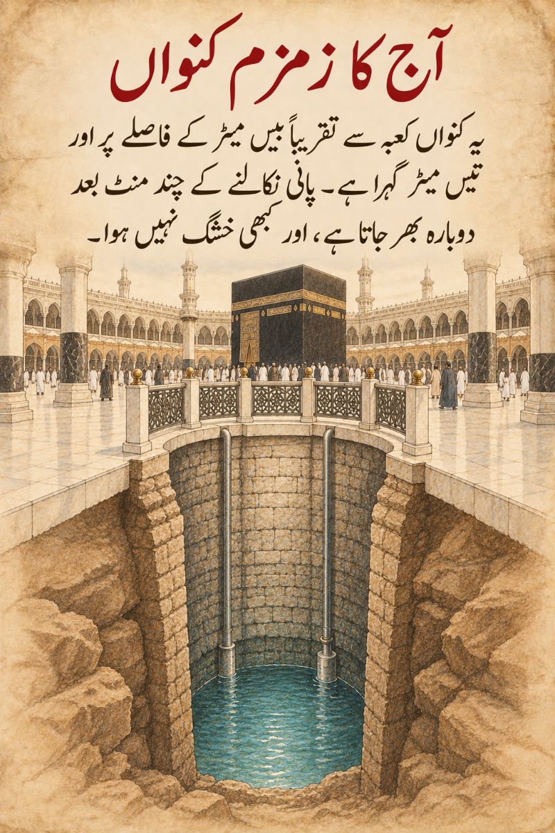 آج کا زمزم کنواں