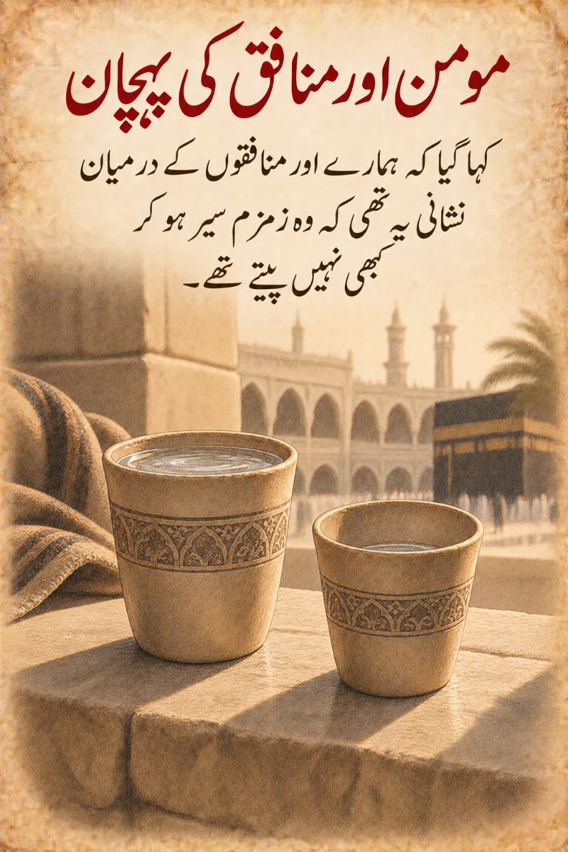مومن اور منافق کی پہچان