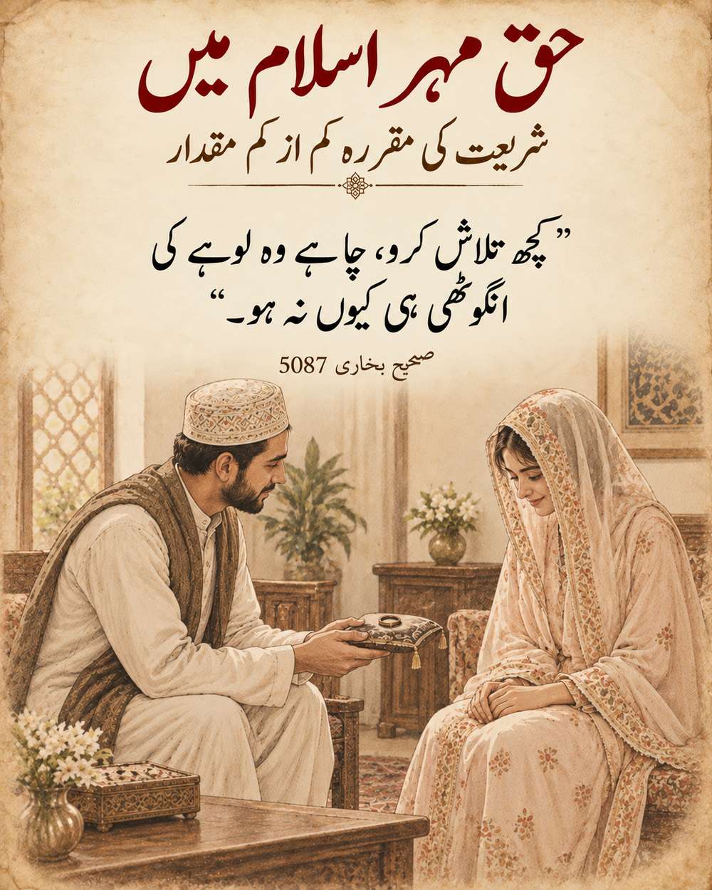 شریعت کی مقررہ کم از کم مقدار - صحیح بخاری 5087