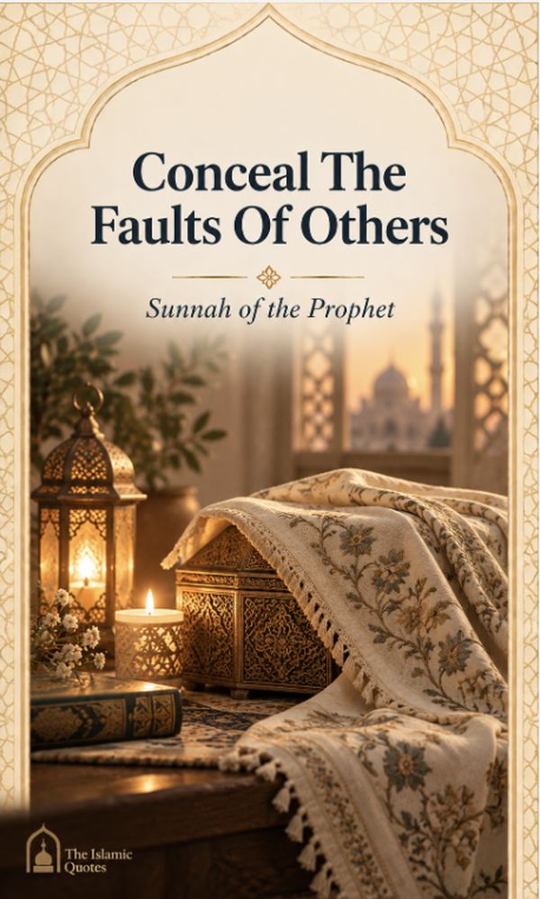 Concealing the faults of others Conceal the faults of others - Sunnah of the Prophet Muhammad