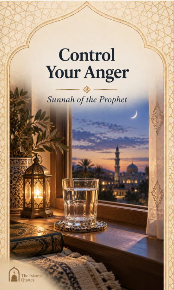 Controlling Anger Control your anger - Sunnah of the Prophet Muhammad