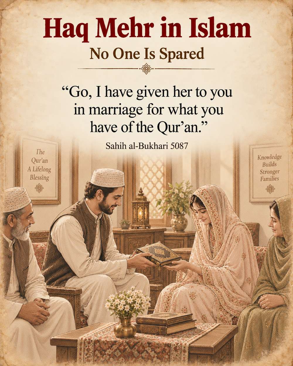 No one is spared from giving Haq Mehr - Sahih al-Bukhari 5087