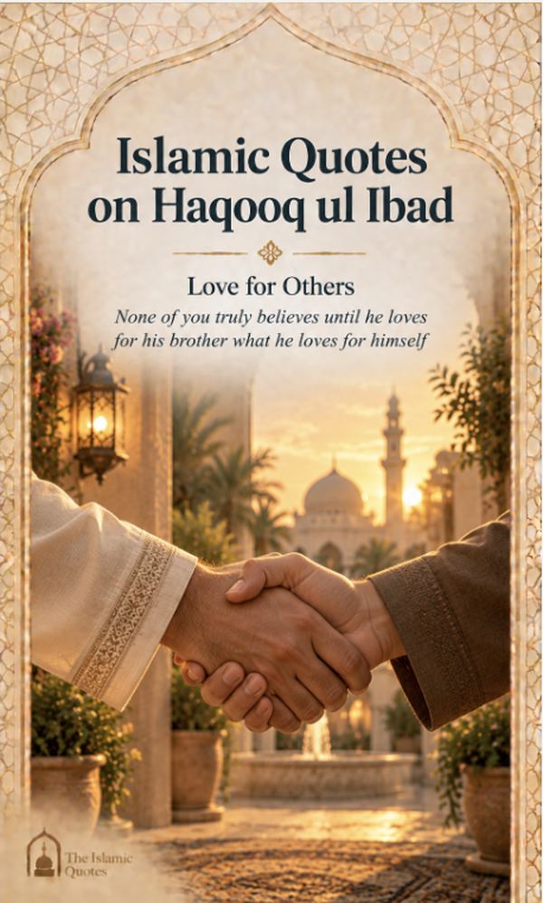 Love for Others - Islamic Quotes on Haqooq ul Ibad
