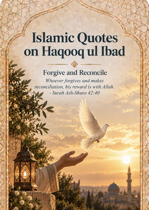 Forgive and Reconcile - Islamic Quotes on Haqooq ul Ibad