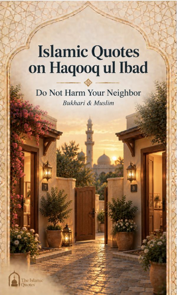 Do Not Harm Your Neighbor - Islamic Quotes on Haqooq ul Ibad
