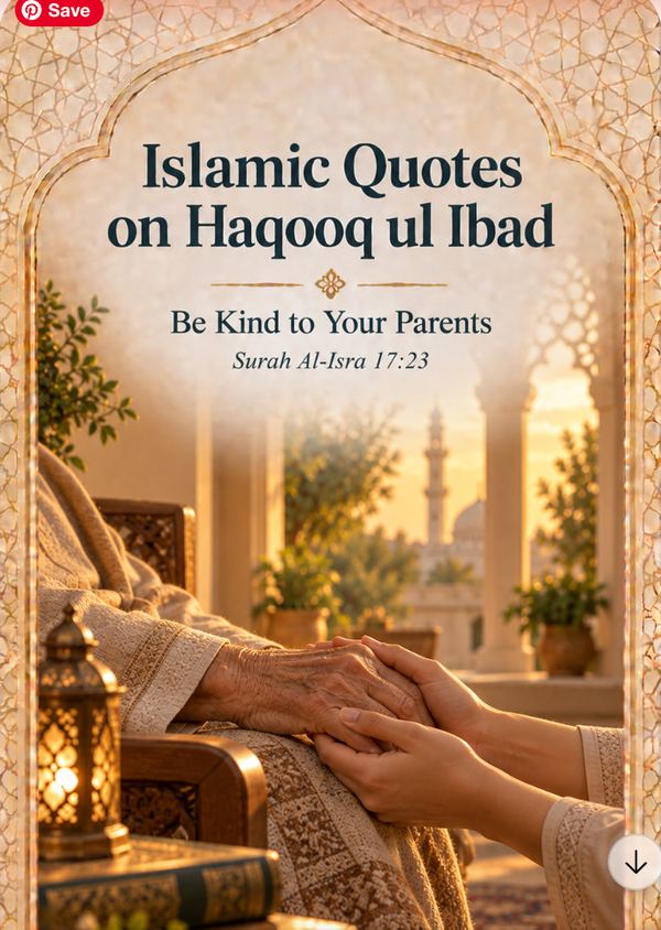 Be Kind to Your Parents - Islamic Quotes on Haqooq ul Ibad