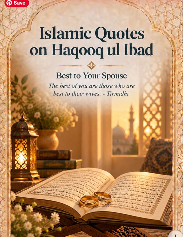 Best to Your Spouse - Islamic Quotes on Haqooq ul Ibad