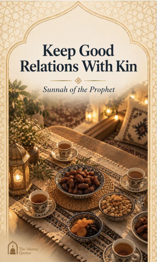 Keeping Good Relations With Kin Keep good relations with kin - Sunnah of the Prophet Muhammad