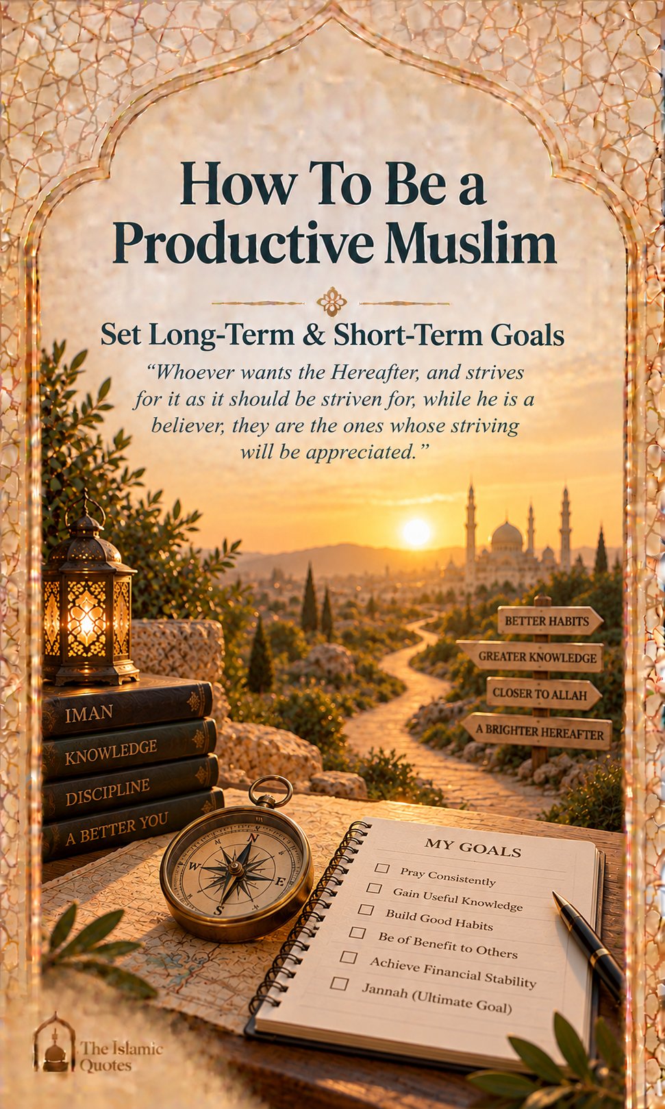 Set Long-Term and Short-Term Goals - How To Be a Productive Muslim