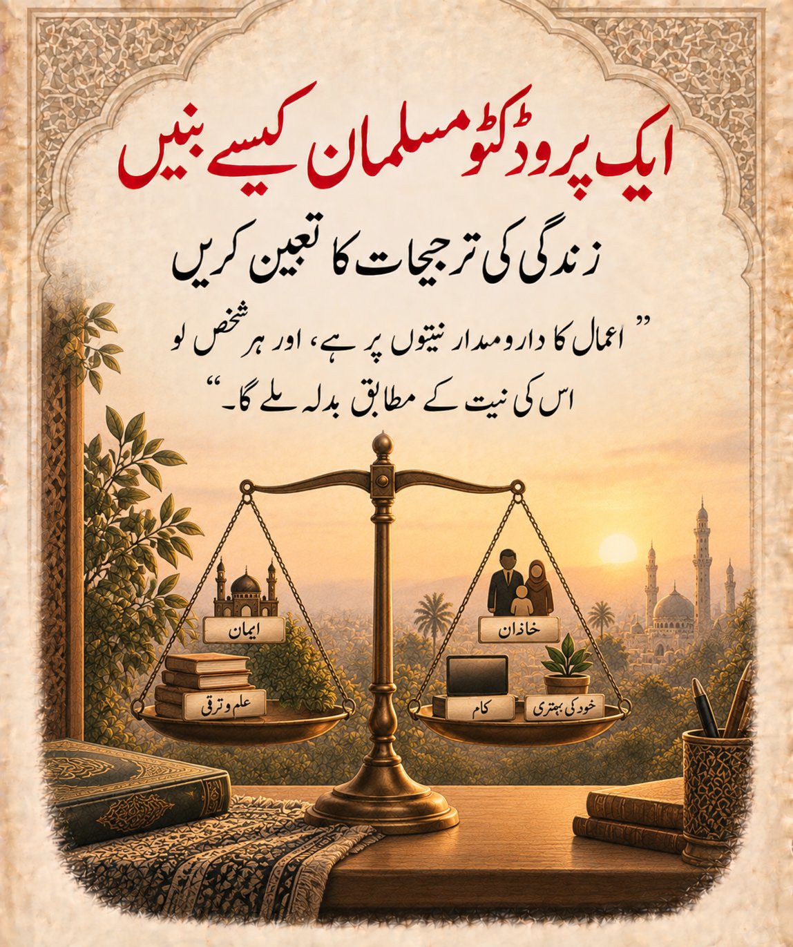 زندگی کی ترجیحات کا تعین کریں - ایک پروڈکٹو مسلمان کیسے بنیں
