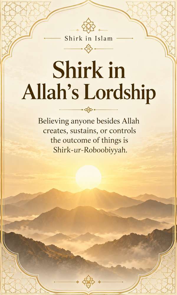 Shirk in Allah's Lordship