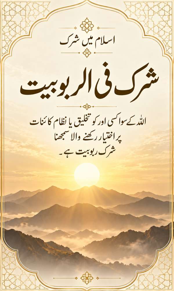شرک فی الربوبیت