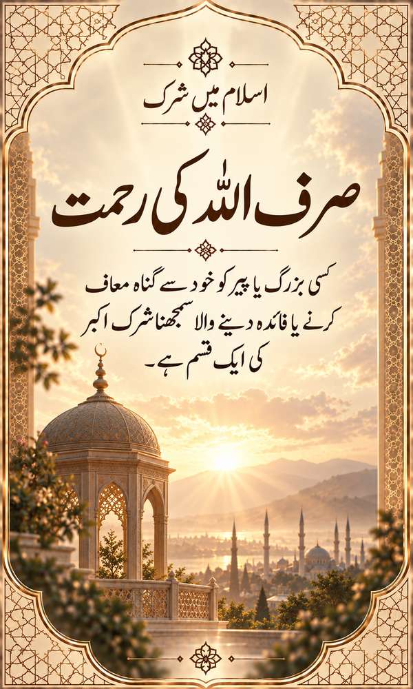صرف اللہ کی رحمت
