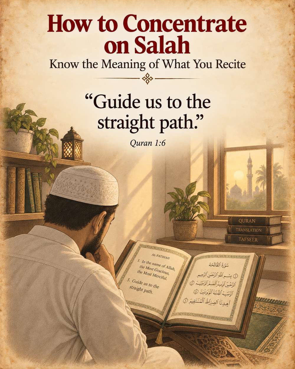 Know the meaning of what you recite in Salah - Quran 1:6