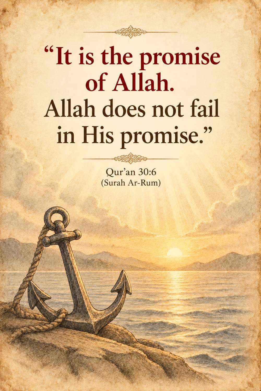 It is the promise of Allah. Allah does not fail in His promise - Quran 30:6