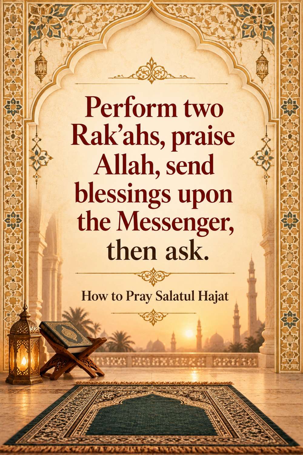 how to pray salatul hajat - prayer steps
