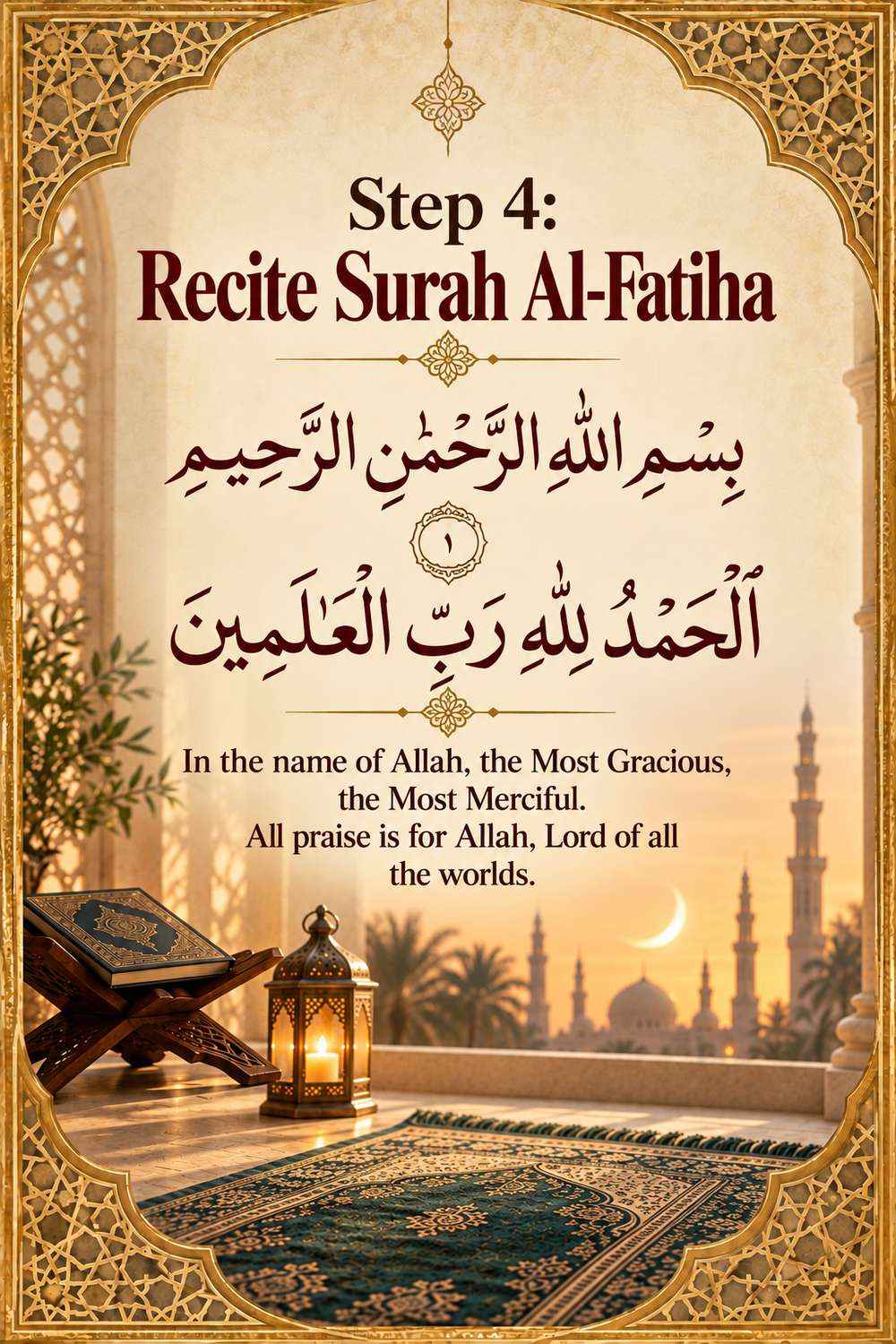 Read Surah al-Fatiha in the first rakat of Istikhara