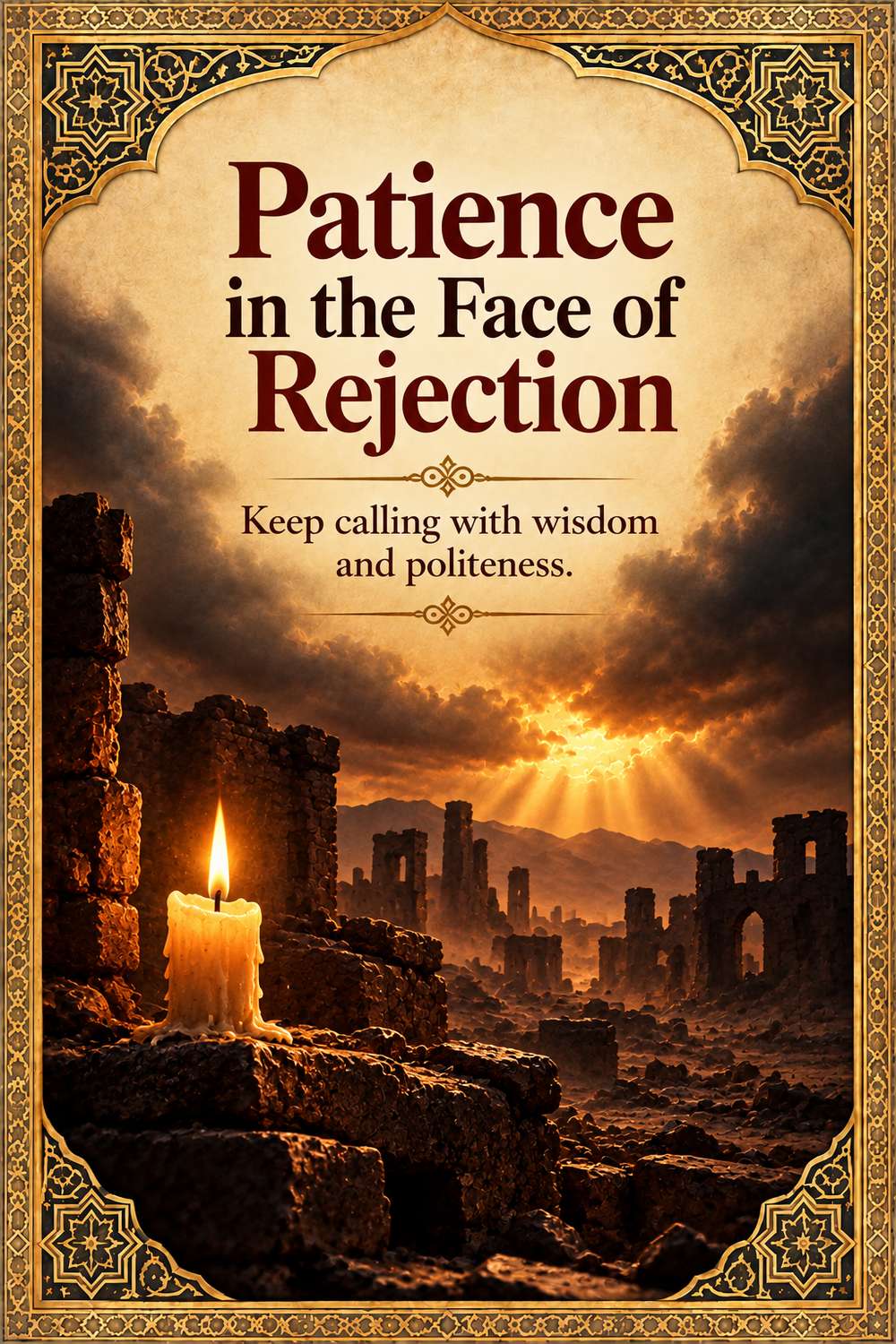 Prophet Lut (AS) showing patience in the face of rejection