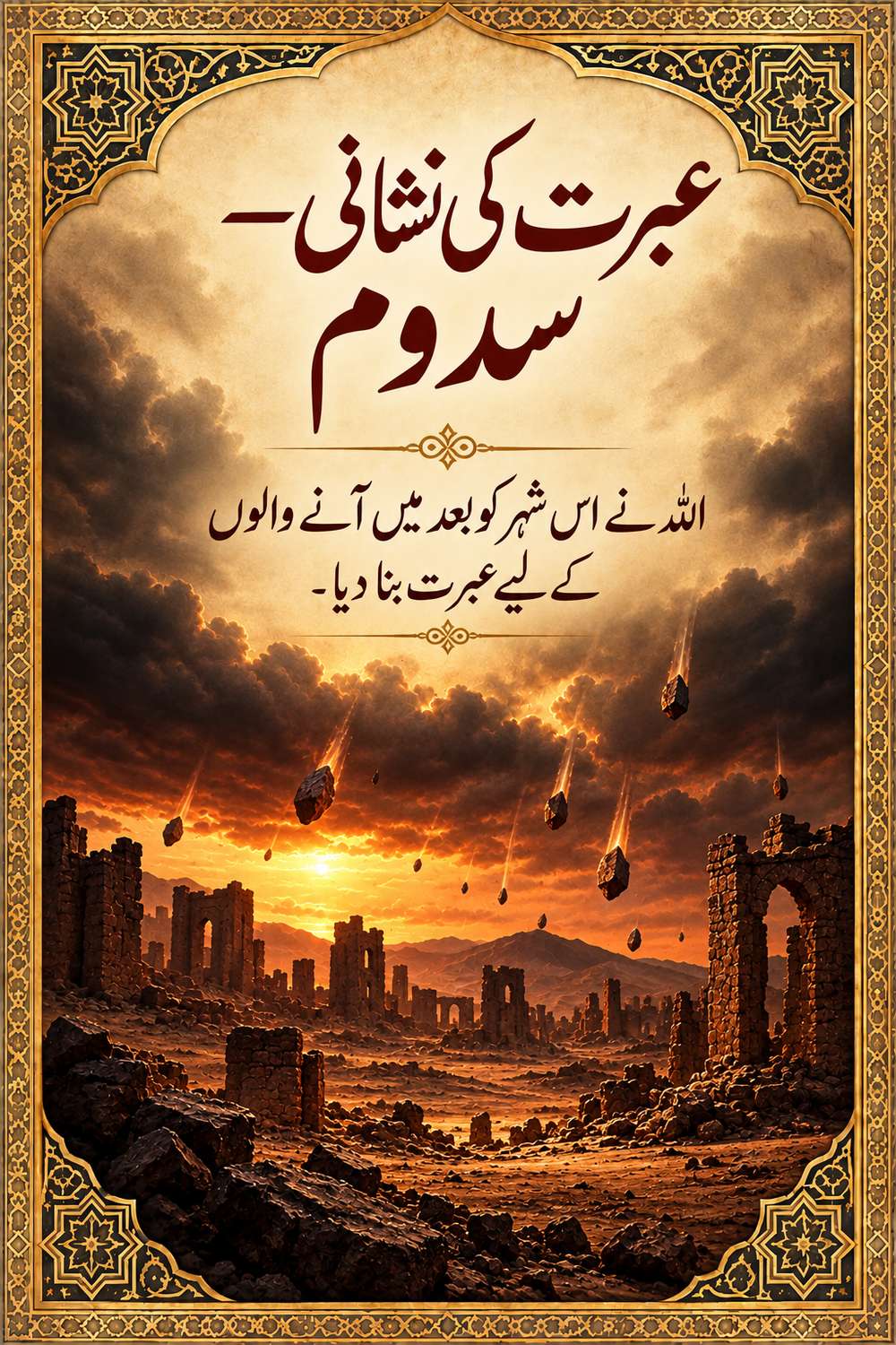 Warning sign from the punishment of the people of Prophet Lut (AS)