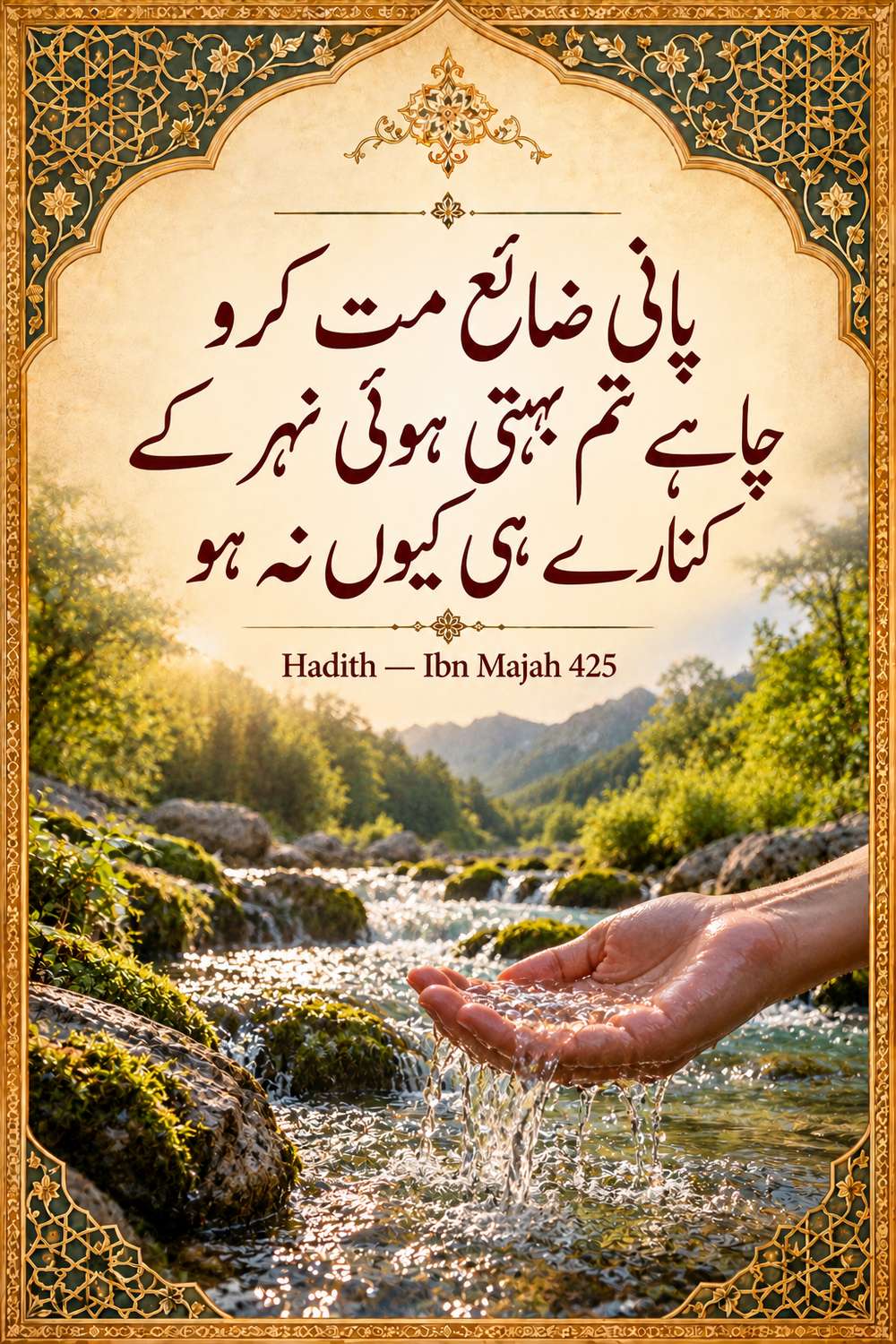 قدرتی وسائل ضائع نہ کریں