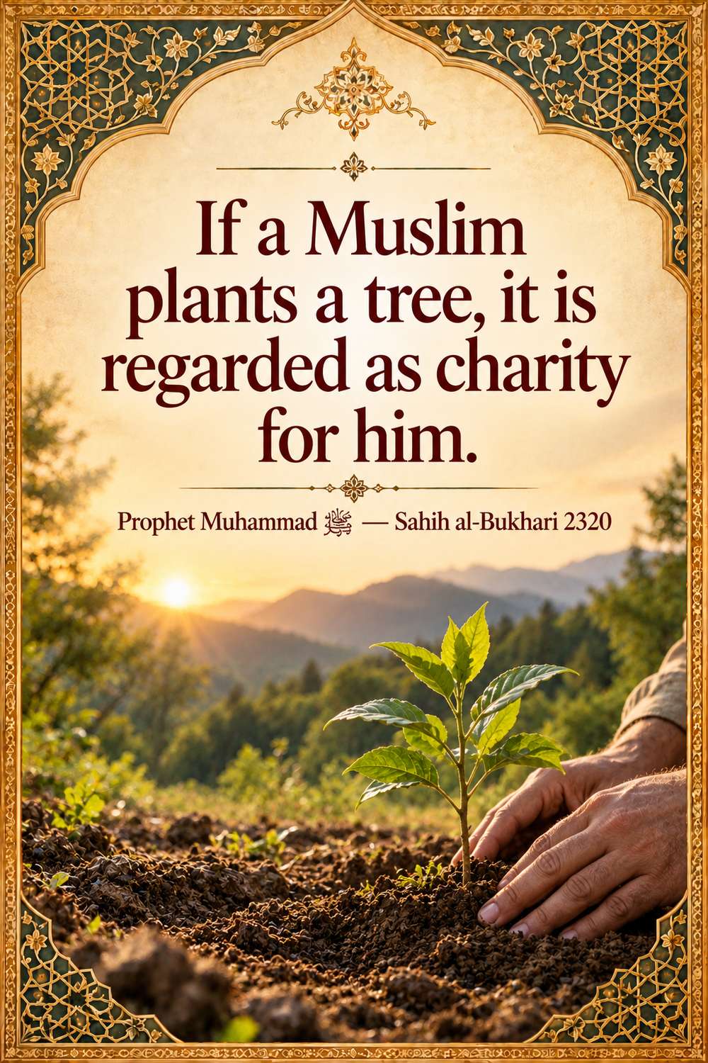 planting trees is a form of charity in Islam