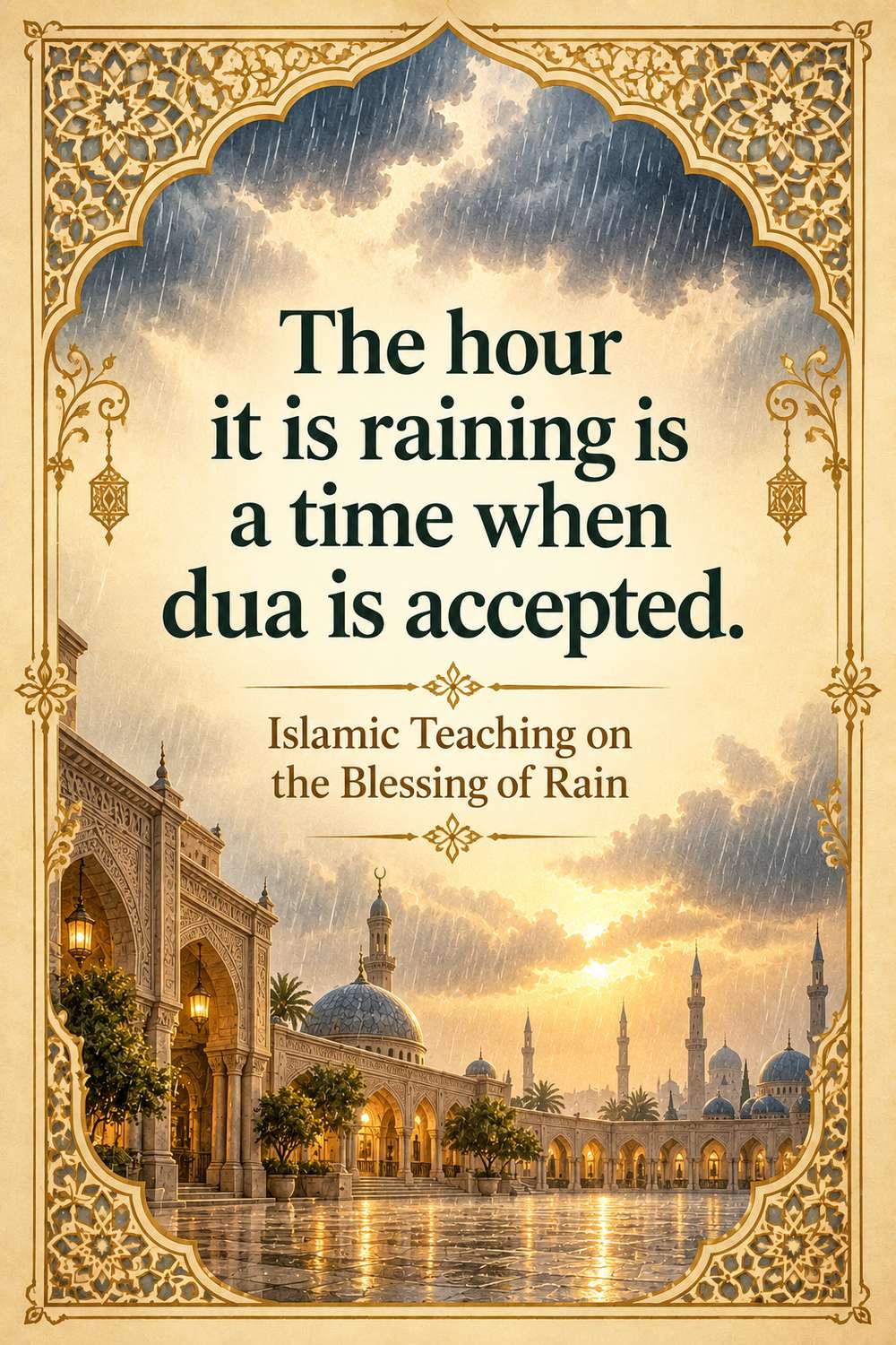 Islamic quotes on rain that prove it is a blessing