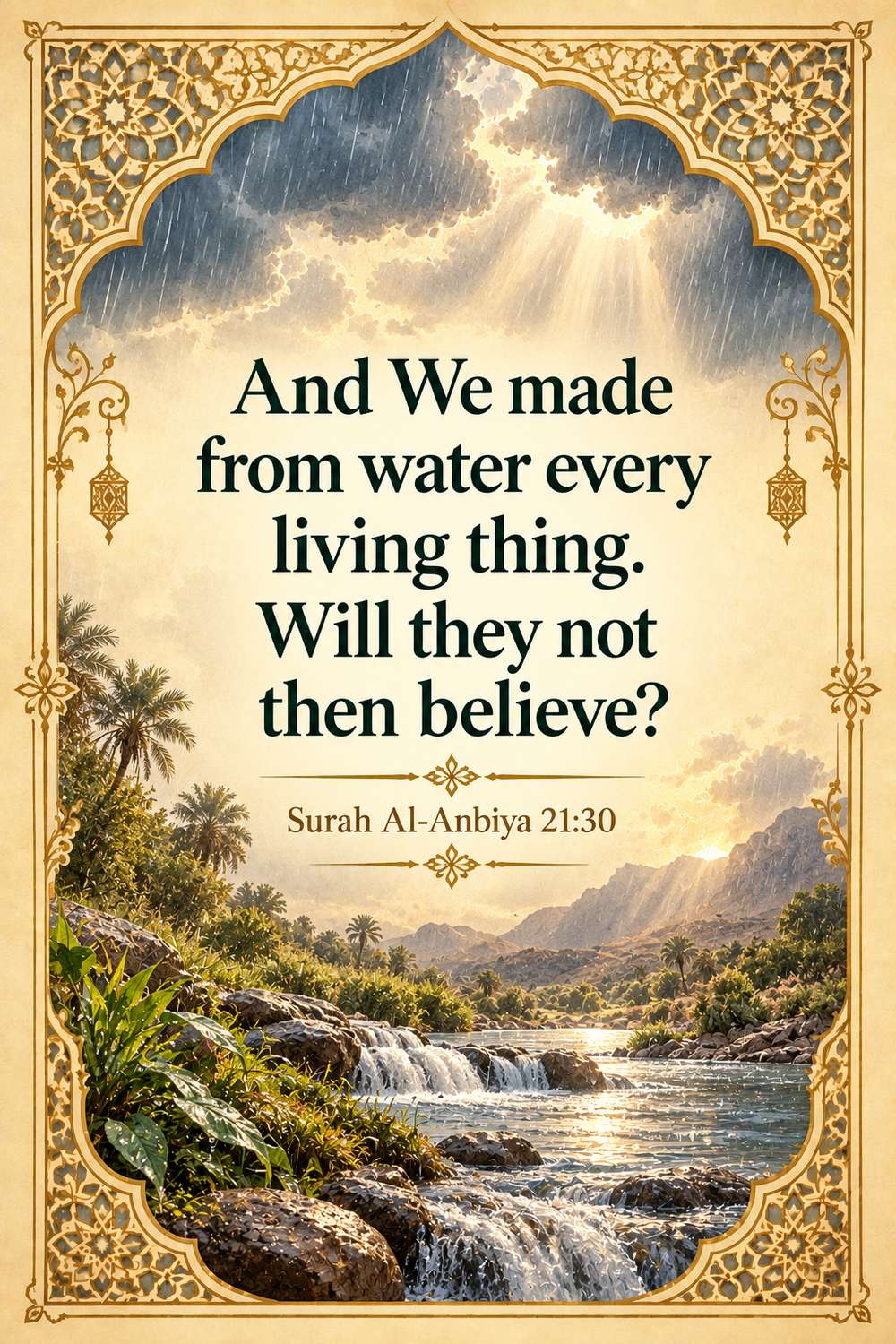 rain is a blessing from Allah quote
