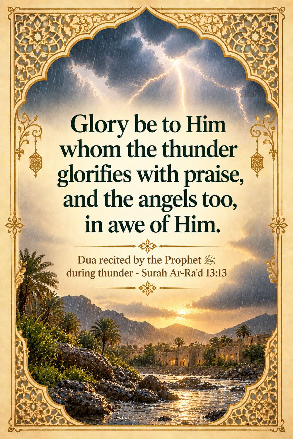dua for when it rains